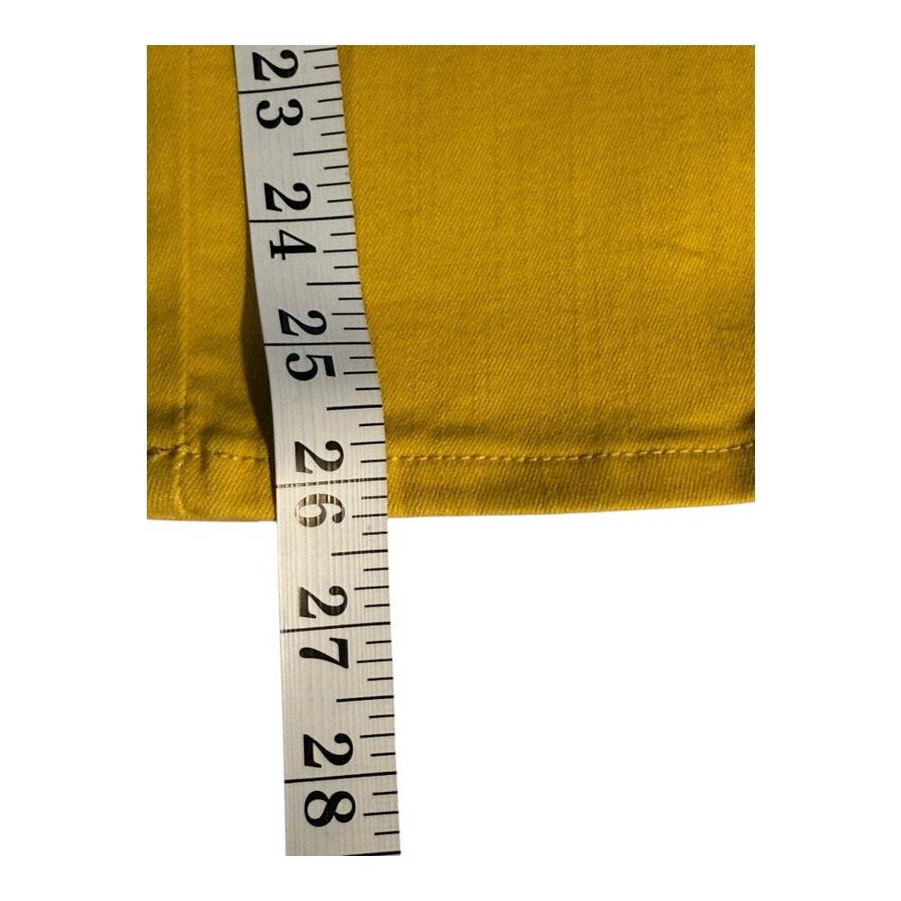 Universal Standard Wide Leg Crop Jeans - Size 0 High Rise Yellow Denim - Picture 7 of 7